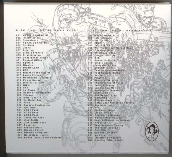 Metal Gear Ac!d u0026 Ac!d² Original Soundtrack (2005) MP3 - Download Metal  Gear Ac!d u0026 Ac!d² Original Soundtrack (2005) Soundtracks for FREE!